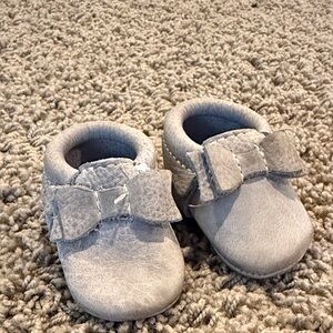 Freshly Picked Gray Moccasins Soft Slip-On Shoes
